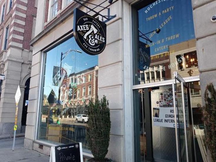 Parking near Axes & Ales Rochester, NY.