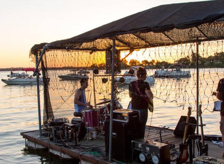 Pay for parking at Fort Cobb State Park OK.